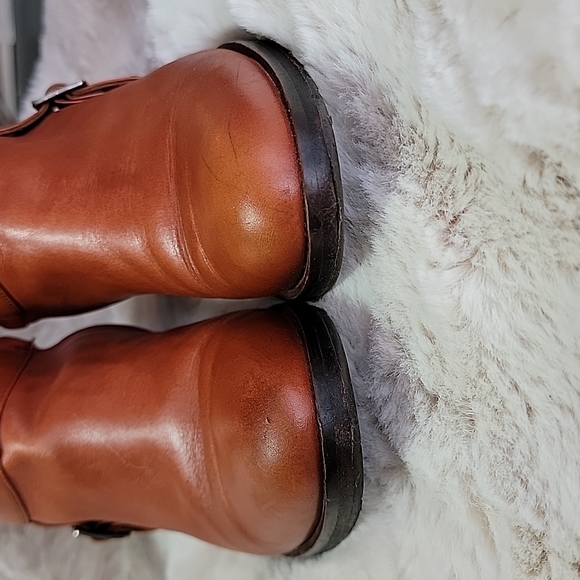 UMA sz36 Cognac Leather Riding Boots 5.5 - Picture 8 of 12